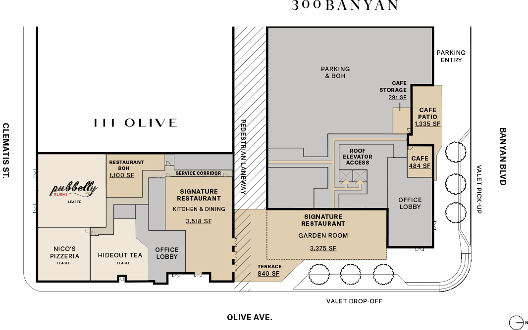 West Palm's Beach Retail Opportunity Banyan & Olive